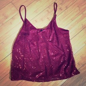 Red sequined H&M tank!